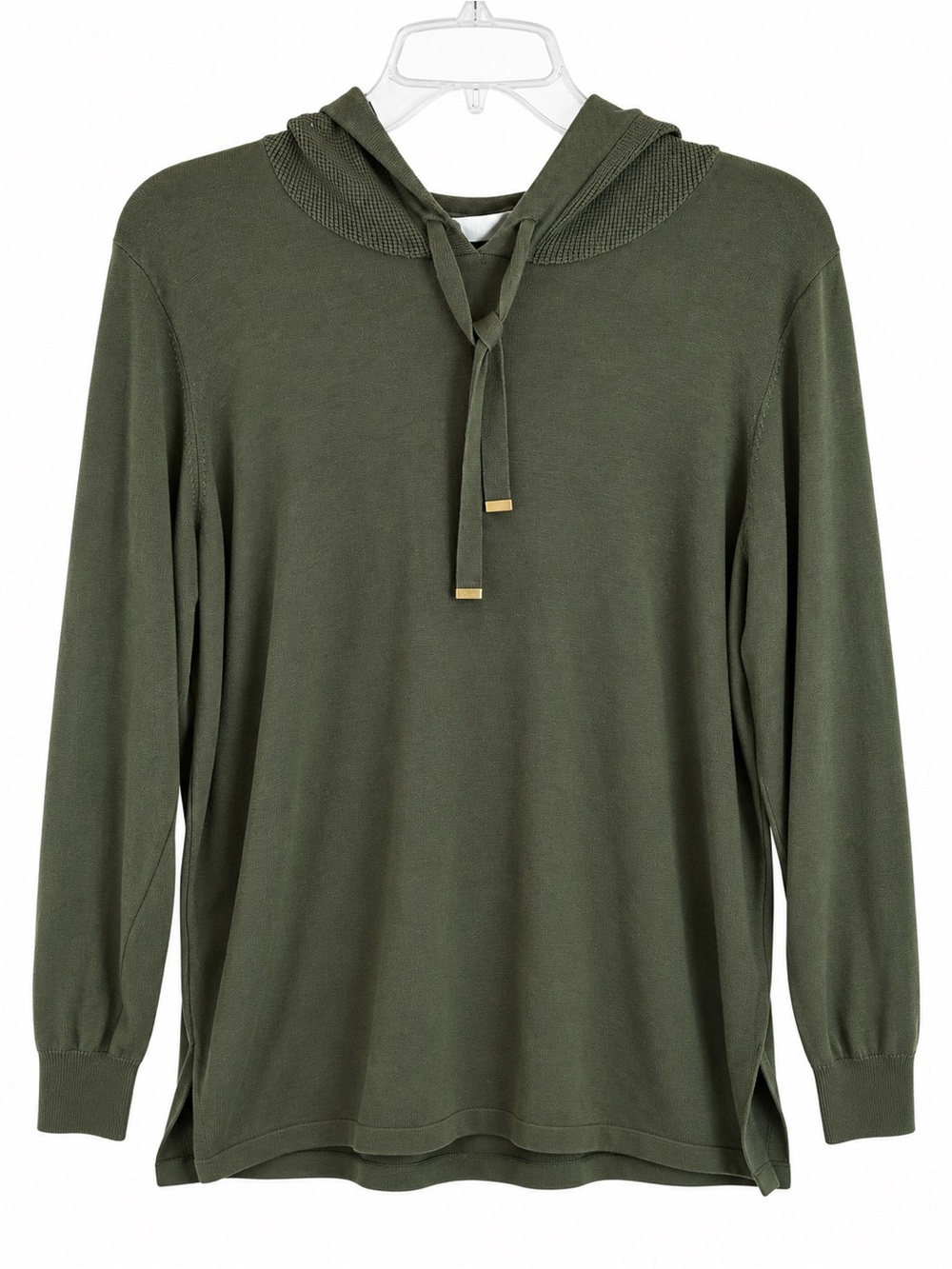 Strazzi Olive Green Lightweight Hoodie | Casual Athleisure Gold Accents Sz. 1X
